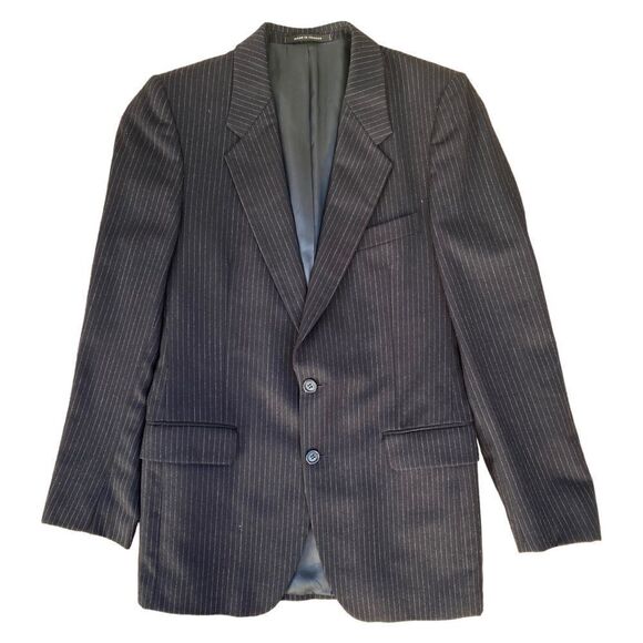 🕶 Yves Saint‎ Laurent Wool Pinstripe Blazer + Vest Set Sz 53R | - Picture 2 of 9